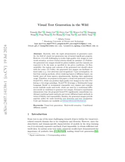 Visual Text Generation in the Wild