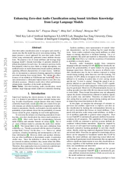 Enhancing Zero-shot Audio Classification using Sound Attribute Knowledge
  from Large Language Models