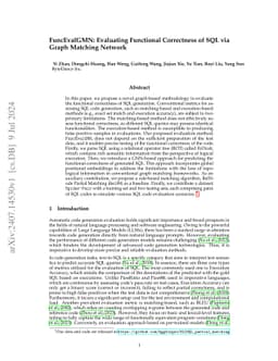FuncEvalGMN: Evaluating Functional Correctness of SQL via Graph Matching
  Network
