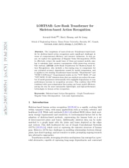 LORTSAR: Low-Rank Transformer for Skeleton-based Action Recognition