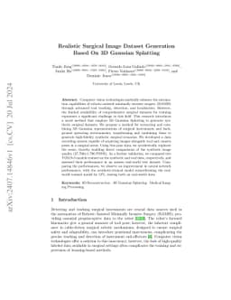 Realistic Surgical Image Dataset Generation Based On 3D Gaussian
  Splatting