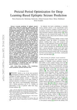 Preictal Period Optimization for Deep Learning-Based Epileptic Seizure
  Prediction