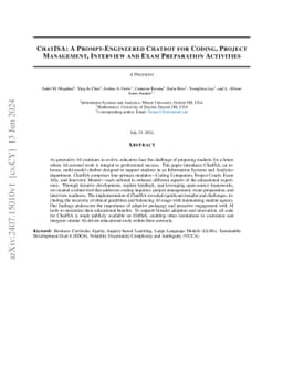 ChatISA: A Prompt-Engineered Chatbot for Coding, Project Management,
  Interview and Exam Preparation Activities