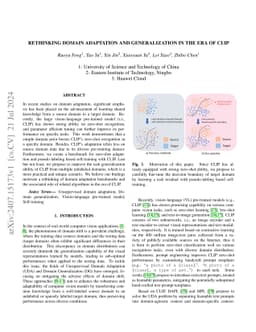 Rethinking Domain Adaptation and Generalization in the Era of CLIP