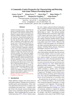 A Community-Centric Perspective for Characterizing and Detecting
  Anti-Asian Violence-Provoking Speech