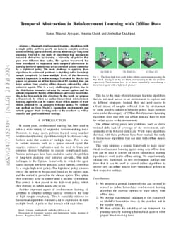 Temporal Abstraction in Reinforcement Learning with Offline Data