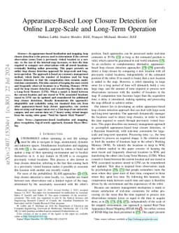 Appearance-Based Loop Closure Detection for Online Large-Scale and
  Long-Term Operation