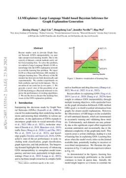LLMExplainer: Large Language Model based Bayesian Inference for Graph
  Explanation Generation