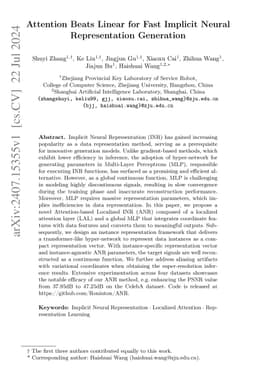 Attention Beats Linear for Fast Implicit Neural Representation
  Generation