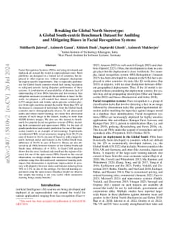 Breaking the Global North Stereotype: A Global South-centric Benchmark
  Dataset for Auditing and Mitigating Biases in Facial Recognition Systems