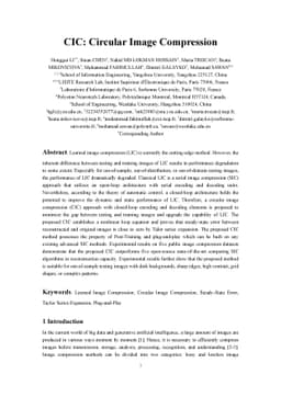 CIC: Circular Image Compression