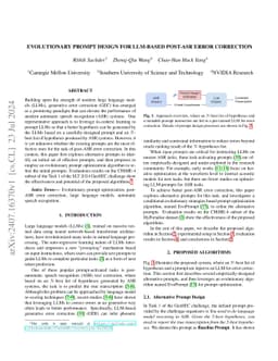 Evolutionary Prompt Design for LLM-Based Post-ASR Error Correction