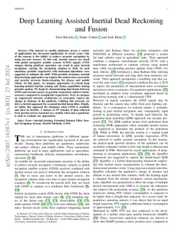 Deep Learning Assisted Inertial Dead Reckoning and Fusion