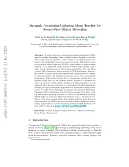 Dynamic Retraining-Updating Mean Teacher for Source-Free Object
  Detection