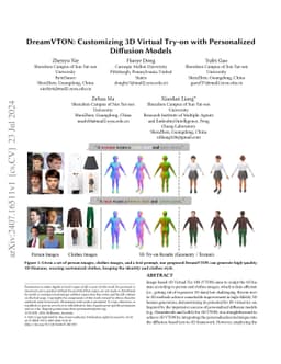 DreamVTON: Customizing 3D Virtual Try-on with Personalized Diffusion
  Models