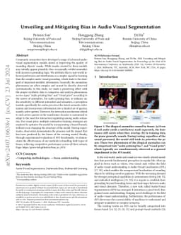 Unveiling and Mitigating Bias in Audio Visual Segmentation