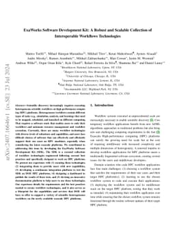 ExaWorks Software Development Kit: A Robust and Scalable Collection of
  Interoperable Workflow Technologies