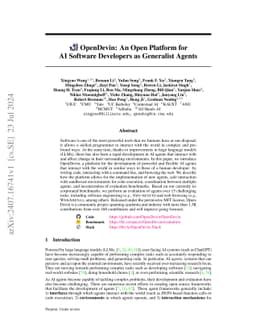 OpenHands: An Open Platform for AI Software Developers as Generalist Agents