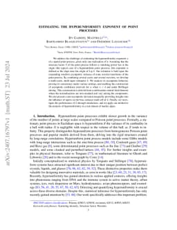 Estimating the hyperuniformity exponent of point processes