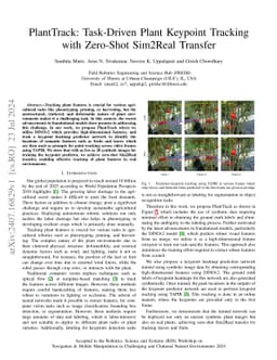 PlantTrack: Task-Driven Plant Keypoint Tracking with Zero-Shot Sim2Real
  Transfer