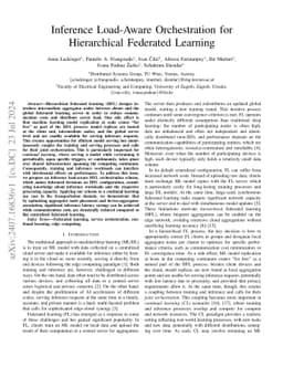 Inference Load-Aware Orchestration for Hierarchical Federated Learning