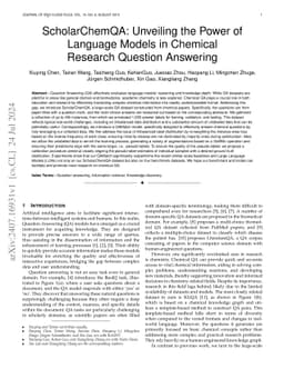 ScholarChemQA: Unveiling the Power of Language Models in Chemical
  Research Question Answering
