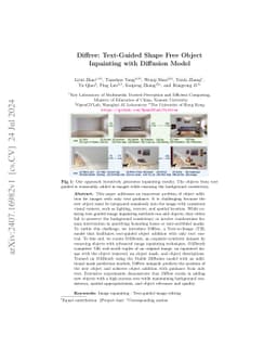 Diffree: Text-Guided Shape Free Object Inpainting with Diffusion Model