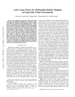Active Loop Closure for OSM-guided Robotic Mapping in Large-Scale Urban
  Environments