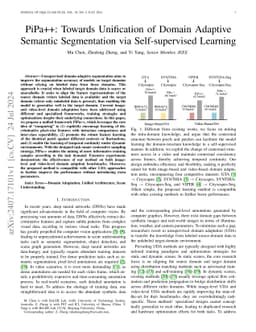 PiPa++: Towards Unification of Domain Adaptive Semantic Segmentation via
  Self-supervised Learning