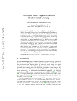 Pretrained Visual Representations in Reinforcement Learning