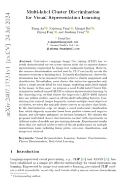 Multi-label Cluster Discrimination for Visual Representation Learning