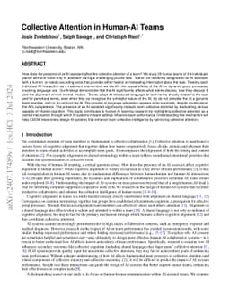 Collective Attention in Human-AI Teams