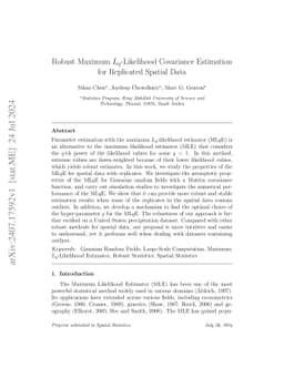 Robust Maximum $L_q$-Likelihood Covariance Estimation for Replicated
  Spatial Data