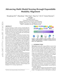 Babel: A Scalable Pre-trained Model for Multi-Modal Sensing via Expandable Modality Alignment