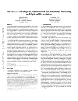 PenHeal: A Two-Stage LLM Framework for Automated Pentesting and Optimal
  Remediation