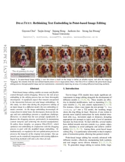 DragText: Rethinking Text Embedding in Point-based Image Editing
