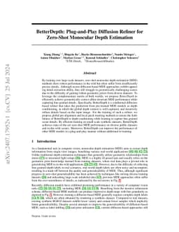 BetterDepth: Plug-and-Play Diffusion Refiner for Zero-Shot Monocular
  Depth Estimation
