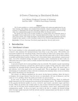 $k$-Center Clustering in Distributed Models