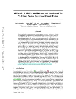 AICircuit: A Multi-Level Dataset and Benchmark for AI-Driven Analog
  Integrated Circuit Design