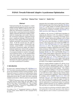 FADAS: Towards Federated Adaptive Asynchronous Optimization