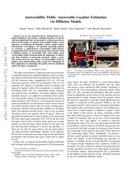 Answerability Fields: Answerable Location Estimation via Diffusion
  Models