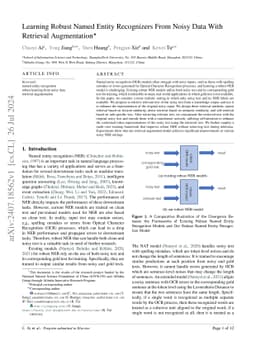 Learning Robust Named Entity Recognizers From Noisy Data With Retrieval
  Augmentation