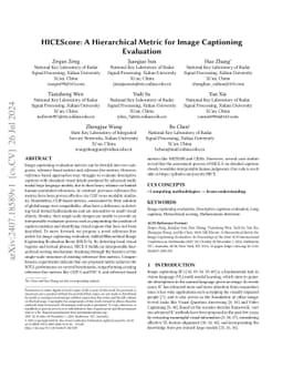 HICEScore: A Hierarchical Metric for Image Captioning Evaluation