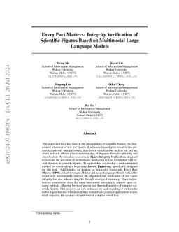 Every Part Matters: Integrity Verification of Scientific Figures Based
  on Multimodal Large Language Models