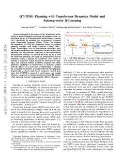 QT-TDM: Planning with Transformer Dynamics Model and Autoregressive
  Q-Learning