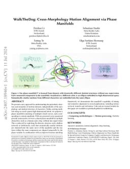 WalkTheDog: Cross-Morphology Motion Alignment via Phase Manifolds