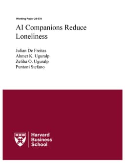 AI Companions Reduce Loneliness