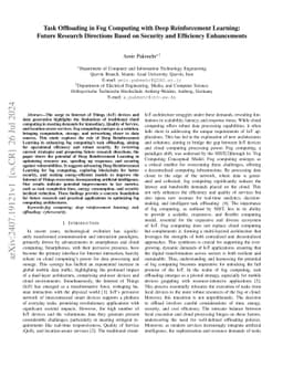 Task Offloading in Fog Computing with Deep Reinforcement Learning:
  Future Research Directions Based on Security and Efficiency Enhancements
