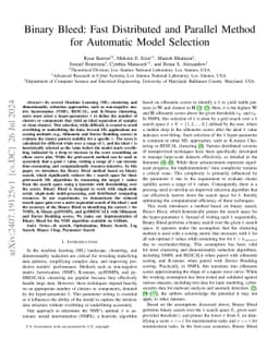 Binary Bleed: Fast Distributed and Parallel Method for Automatic Model
  Selection