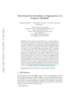 Alleviating Over-Smoothing via Aggregation over Compact Manifolds
